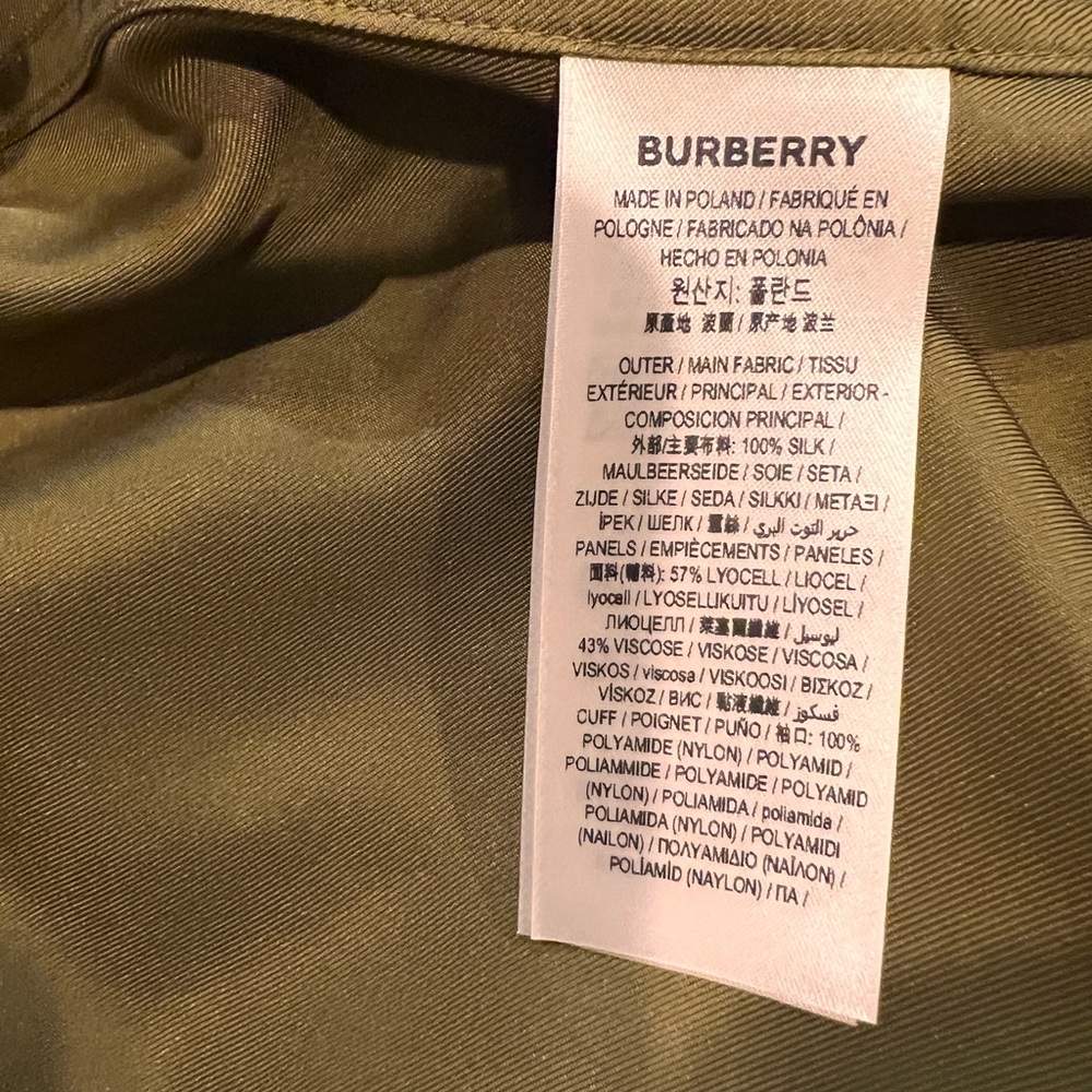 Burberry Olive Green shirt - Picture 3 of 5